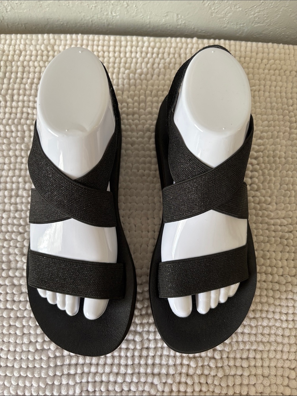 Yellow box Platform Elastic Strap Sandals - Picture 4 of 13
